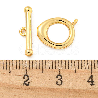 Brass Toggle Clasps KK-A223-09G-1