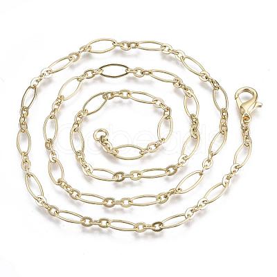 Brass Cable Chains Necklace Making MAK-S072-16A-KC-1