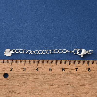 Rack Plating Brass Ends with Chain and Lobster Claw Clasps KK-F873-03S-1