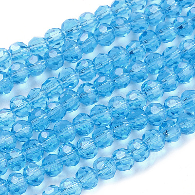 Glass Beads Strands X-EGLA-J042-4mm-07-1