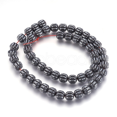 Non-magnetic Synthetic Hematite Bead Strands G-I208-04-A-1