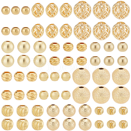   120Pcs 12 Styles Brass and Alloy Spacer Beads FIND-PH0017-39-1