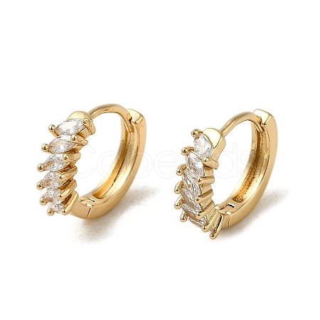 Brass Hoop Earrings EJEW-L271-15KCG-06-1