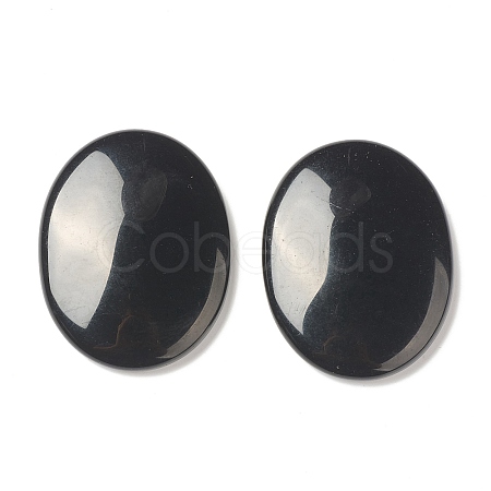 Natural Obsidian Worry Stone for Anxiety Therapy G-B036-01F-1