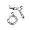 Non-Tarnish 304 Stainless Steel Toggle Clasps, Rhombus, Stainless Steel Color, 17x13x2mm, Hole: 1.6mm, Bar: 1.6x25x12, Hole:1.6mm