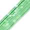 Natural Agate Beads Strands, Dyed, Cube, Light Green, 2x2x2mm, Hole: 1mm, about 150pcs/strand, 15.08 inch(38.3cm)