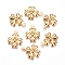 304 Stainless Steel Pendants, Clover, Golden, 14.5x11x1.2mm, Hole: 1.2mm