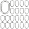 SOFPLATE Zinc Alloy Spring Gate Rings, Oval, Platinum, 38x24x5mm, Inner Diameter: 28.5x15mm, about 20pcs/box