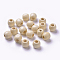 Dyed Natural Wood Beads, Barrel, Lead Free, Lemon Chiffon, 11x12mm, Hole: 3~5mm