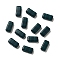 Opaque Acrylic Beads, Rectangle, Prussian Blue, 8x4x3mm, Hole: 1mm