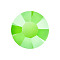 Preciosa&reg MAXIMA Crystal No Hotfix Flatback Stones, Czech Crystal, Lacquer Foiling, Round(438 11 615 Chaton Rose), 00030 455 Crystal Neon Green, SS12(3~3.2mm)