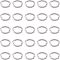 Unicraftale 304 Stainless Steel Jump Rings, Open Jump Rings, Oval, Stainless Steel Color, 12 Gauge, 13x10x2mm, Inner Diameter: 9.5x6mm, 50pcs/set