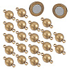 Brass Magnetic Clasps with Loops KK-YW0001-17B-B-1