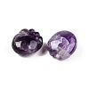 Natural Amethyst Footprint Figurines DJEW-N003-02B-2