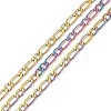 Ion Plating(IP) Rainbow Color 304 Stainless Steel Mother-Son Chains CHS-K001-84M-1