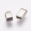 304 Stainless Steel Magnetic Clasps with Glue-in Ends STAS-K145-31P-4