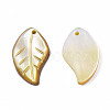 Natural Yellow Shell Pendants SSHEL-S258-100B-3