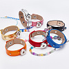 DELORIGIN 11pcs 11 colors Alloy Interchangeable Snap Link Bracelets Settings BJEW-DR0001-02-4