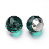 Faceted Round Glass Cabochons X-GGLA-L008B-M-2