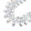 Electroplate Glass Beads Strand EGLA-S188-26-B03-6