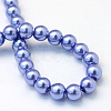 Baking Painted Pearlized Glass Pearl Round Bead Strands HY-Q330-8mm-09-4