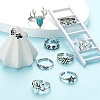 9Pcs 9 Style Adjustable Alloy Finger Rings RJEW-LS0001-16AS-5