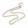 201 Stainless Steel Wheat Chain Necklace for Men Women NJEW-P268-A34-2X5-1