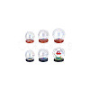  6 Sets 6 Styles Iridescent Glass Dome Cover DJEW-NB0001-36-7