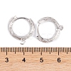 Rack Plating Brass Hoop Earring Findings KK-S374-03P-3