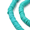 Handmade Polymer Clay Beads Strands CLAY-R089-8mm-Q048-3