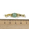 Natural Green Aventurine with Brass Fold Over Clasps G-G141-03G-10-3