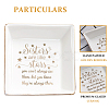CREATCABIN Porcelain Square Jewelry Holder AJEW-CN0001-06D-3