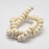 Rondelle Natural Magnesite Beads Strands X-G-M138-25-2