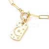 Brass Micro Pave Clear Cubic Zirconia Pendant Necklaces NJEW-JN03103-02-1