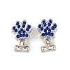 Rack Plating Alloy Rhinestone European Dangle Charms FIND-C055-19P-03-1