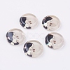 Tempered Glass Cabochons GGLA-22D-9-2