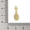 Rack Plating Brass Micro Pave Cubic Zirconia Pendants KK-C052-33B-G-3