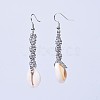 Baking Paint Glass Seed Beads Dangle Earrings EJEW-JE03047-03-2