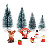 10Pcs 10 Style Christmas Resin Display Decorations DJEW-TA0001-03-10