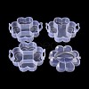 3 Layers Total of 14 Compartments Flower Shaped Plastic Bead Storage Containers CON-L001-06-4