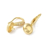 Rack Plating Brass Micro Pave Cubic Zirconia Earrings Hooks KK-E084-65G-2