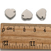 Tarnish Resistant 304 Stainless Steel Stamping Blank Tag Flat Heart Charms Pendants STAS-Q171-01-3