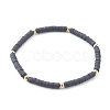 Handmade Polymer Clay Heishi Beaded Stretch Bracelets Set BJEW-JB06056-7
