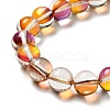 Electroplated Synthetic Moonstone Beads Strands G-F143-A01-M-5