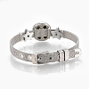 Alloy Rhinestone Snap Cord Bracelet Making X-BJEW-S136-06-6