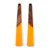 Opaque Resin & Walnut Wood Big Pendants X-RESI-TAC0017-46-C02-2