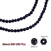  2 Strands Natural Black Onyx Beads Strands G-NB0004-19-2