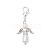 Angel Acrylic Imitation Pearl Pendant Decorations HJEW-JM02317-1