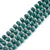 Opaque Solid Color Glass Beads Strands GLAA-N052-04-A19-1