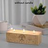 3 Hole Wood Candle Holders DIY-WH0375-006-5